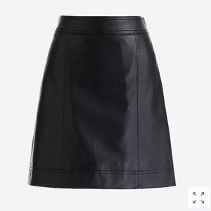J Crew Faux Leather Mini Skirt